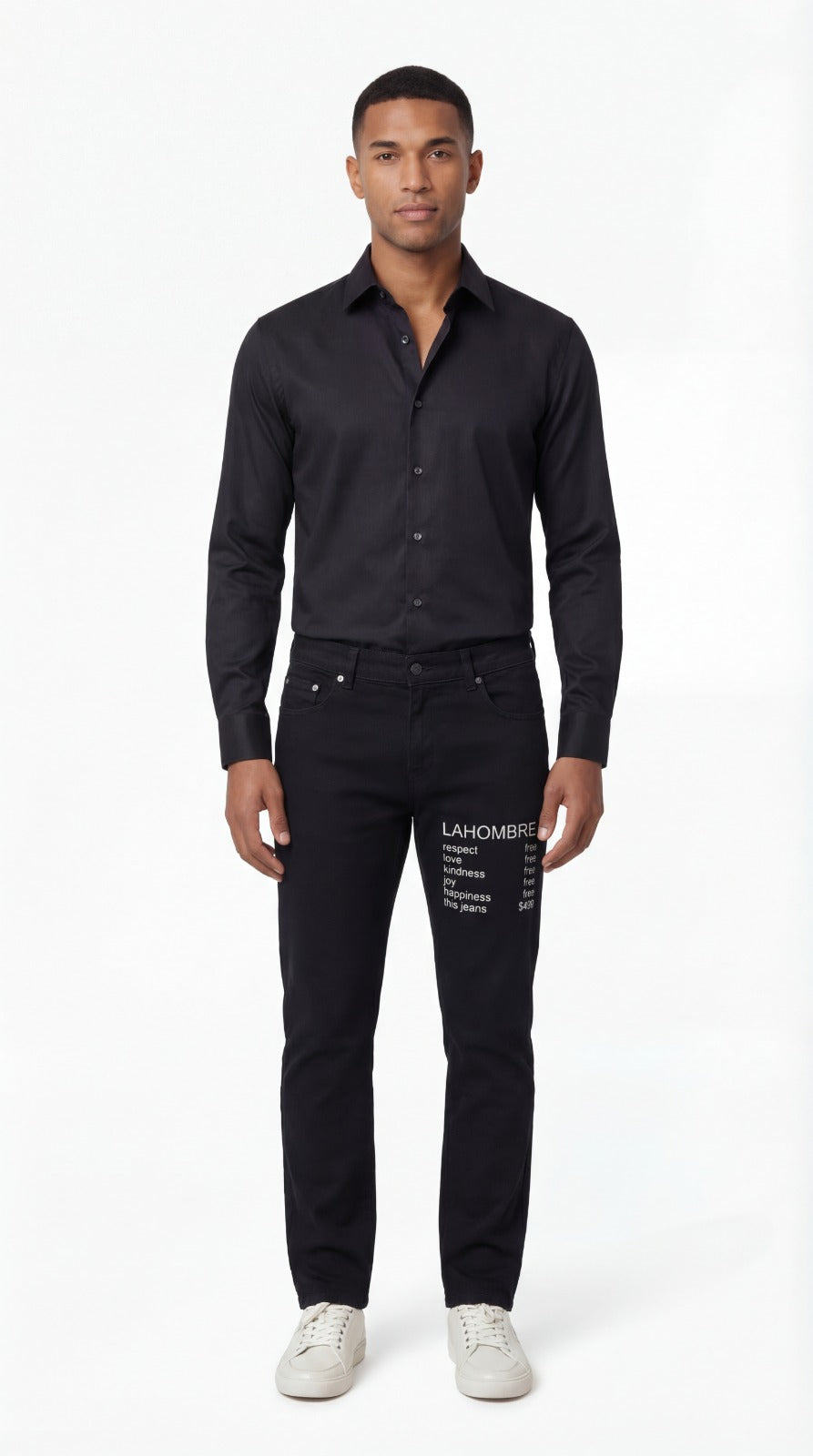 LAHOMBRE Statement Black Denim
