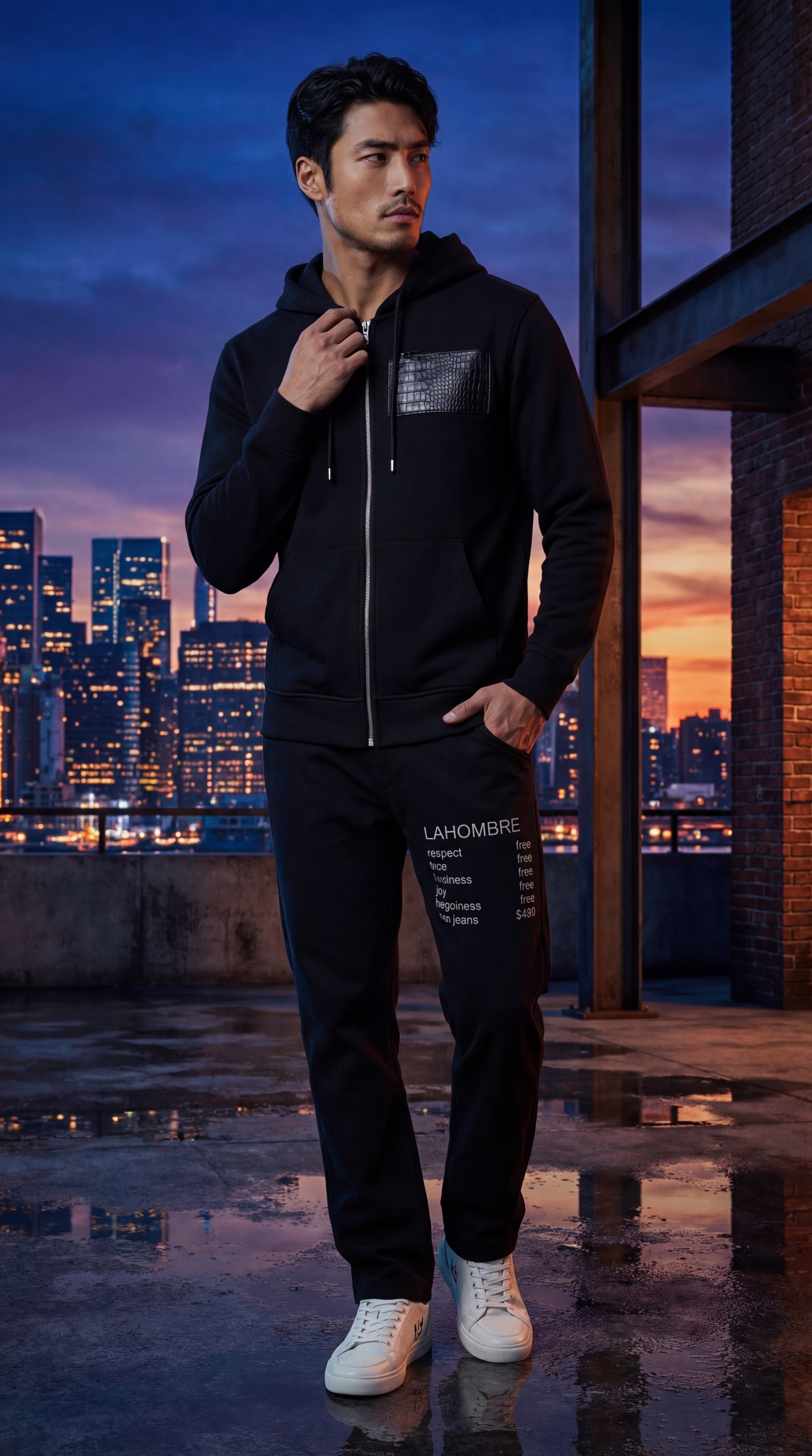 LAHOMBRE Serpent Pocket Hoodie