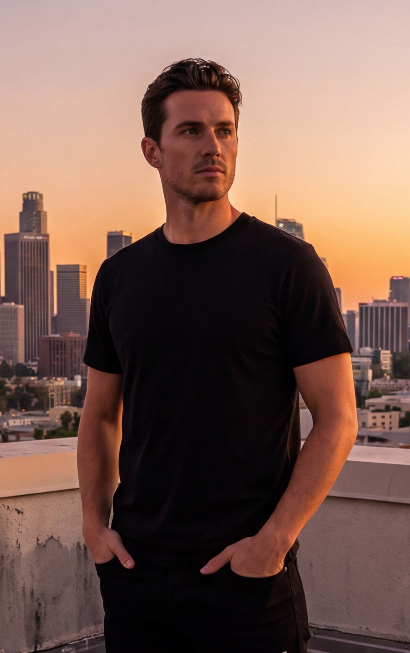 LAHOMBRE Black Essential Tee