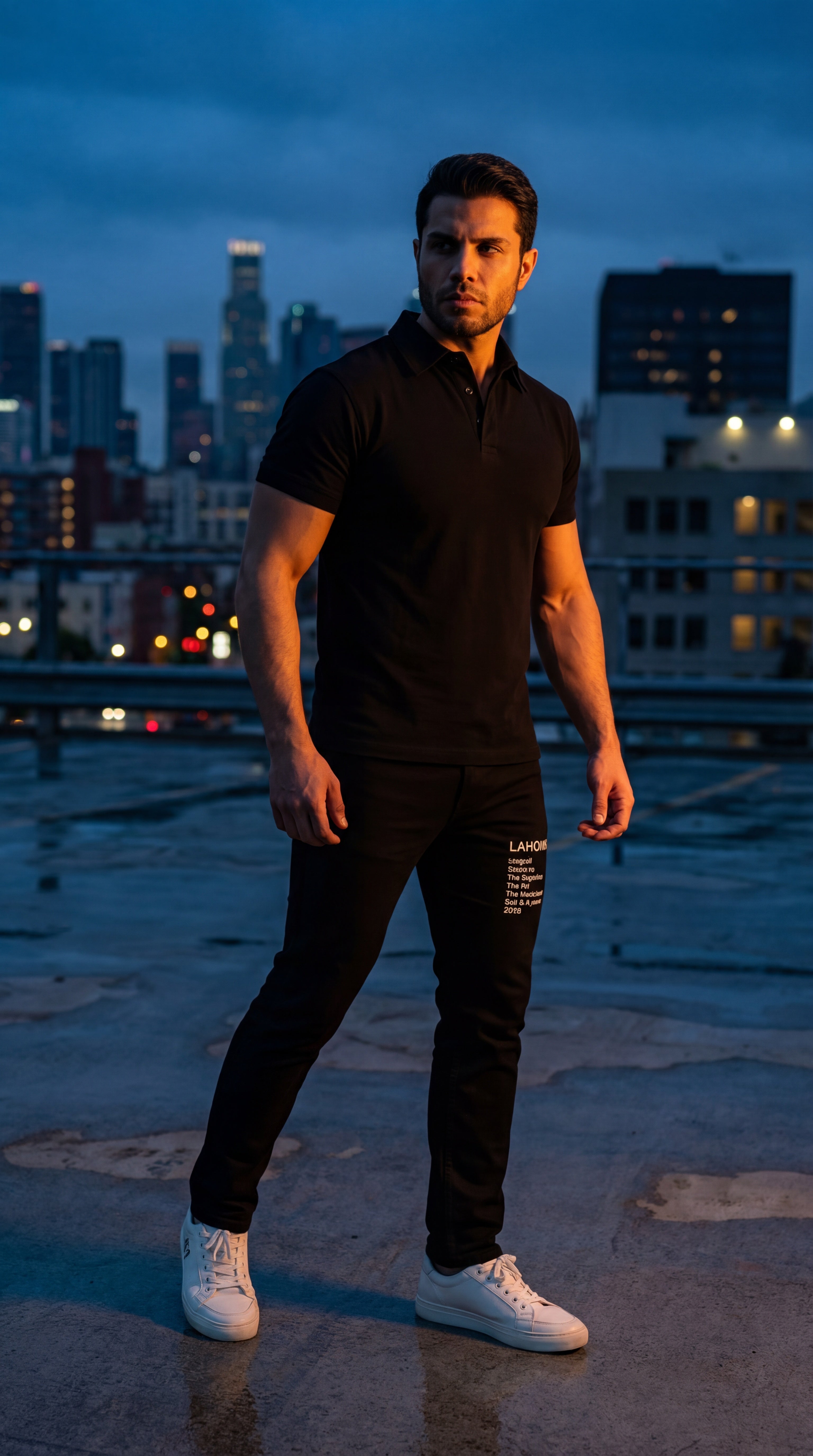 LAHOMBRE Invisible Button Polo