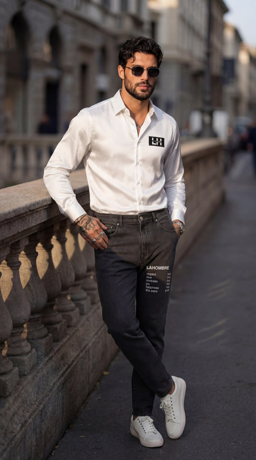 LAHOMBRE Royal Serpent Shirt – 100% Silk