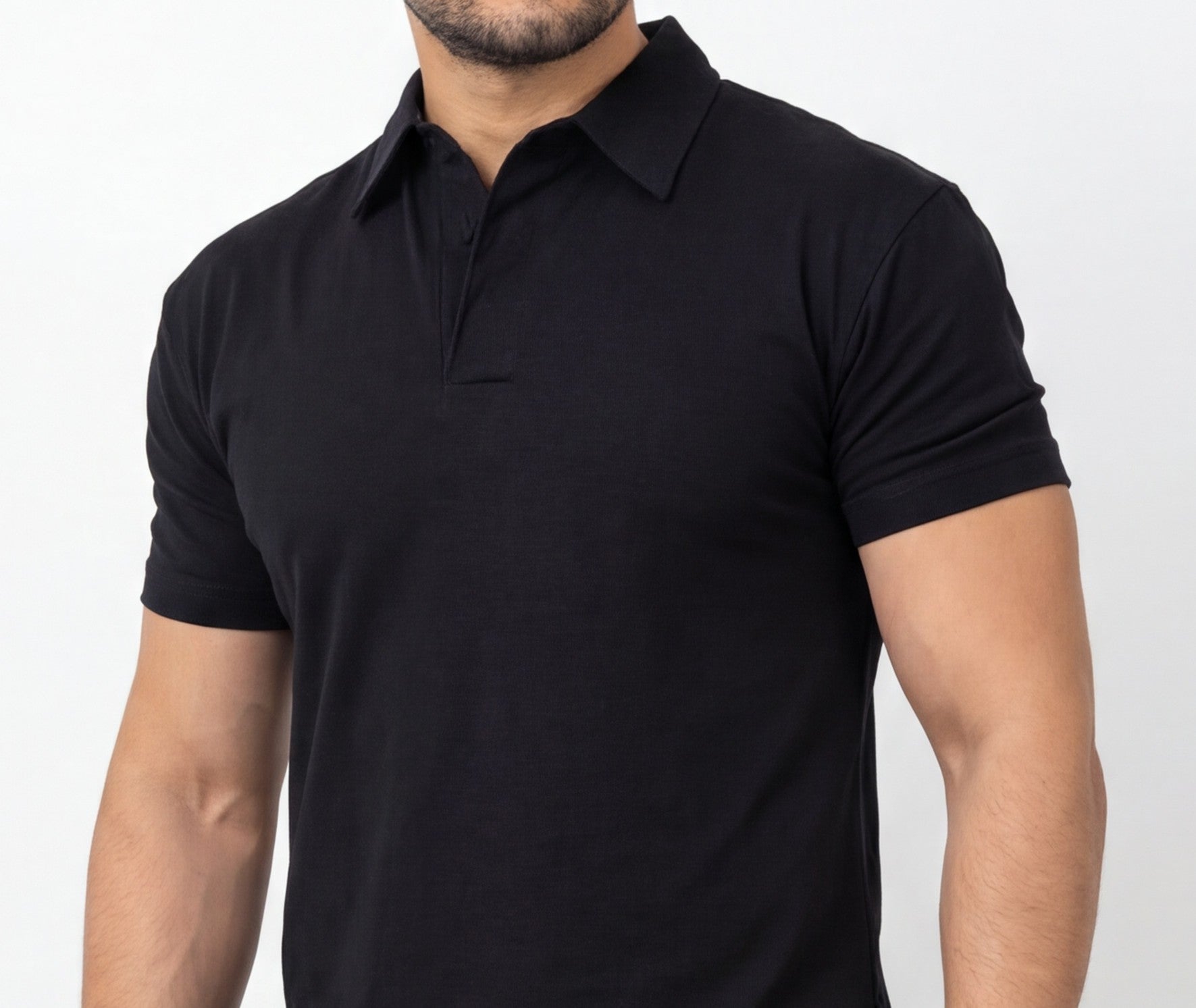 LAHOMBRE Invisible Button Polo