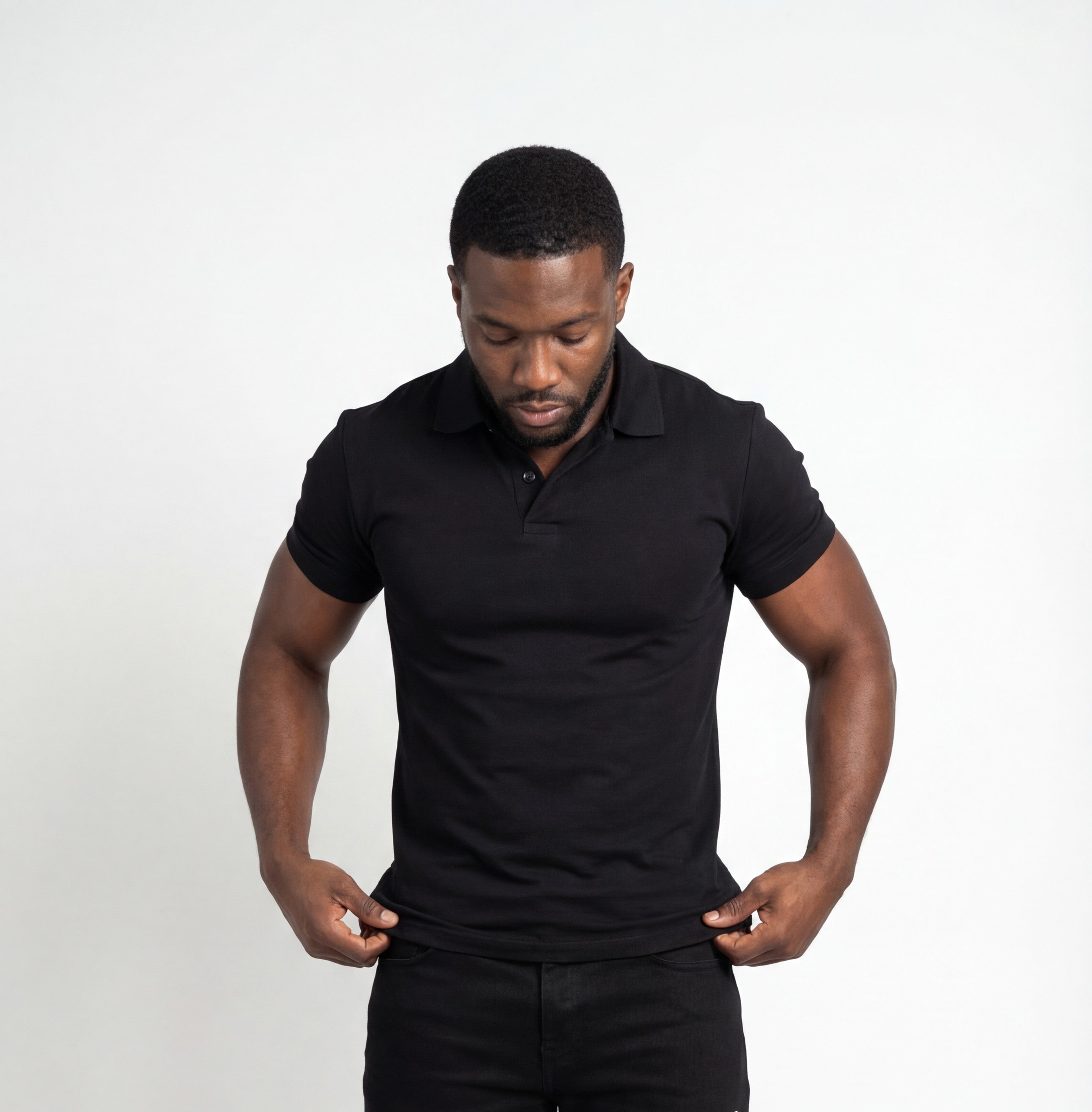 LAHOMBRE Invisible Button Polo