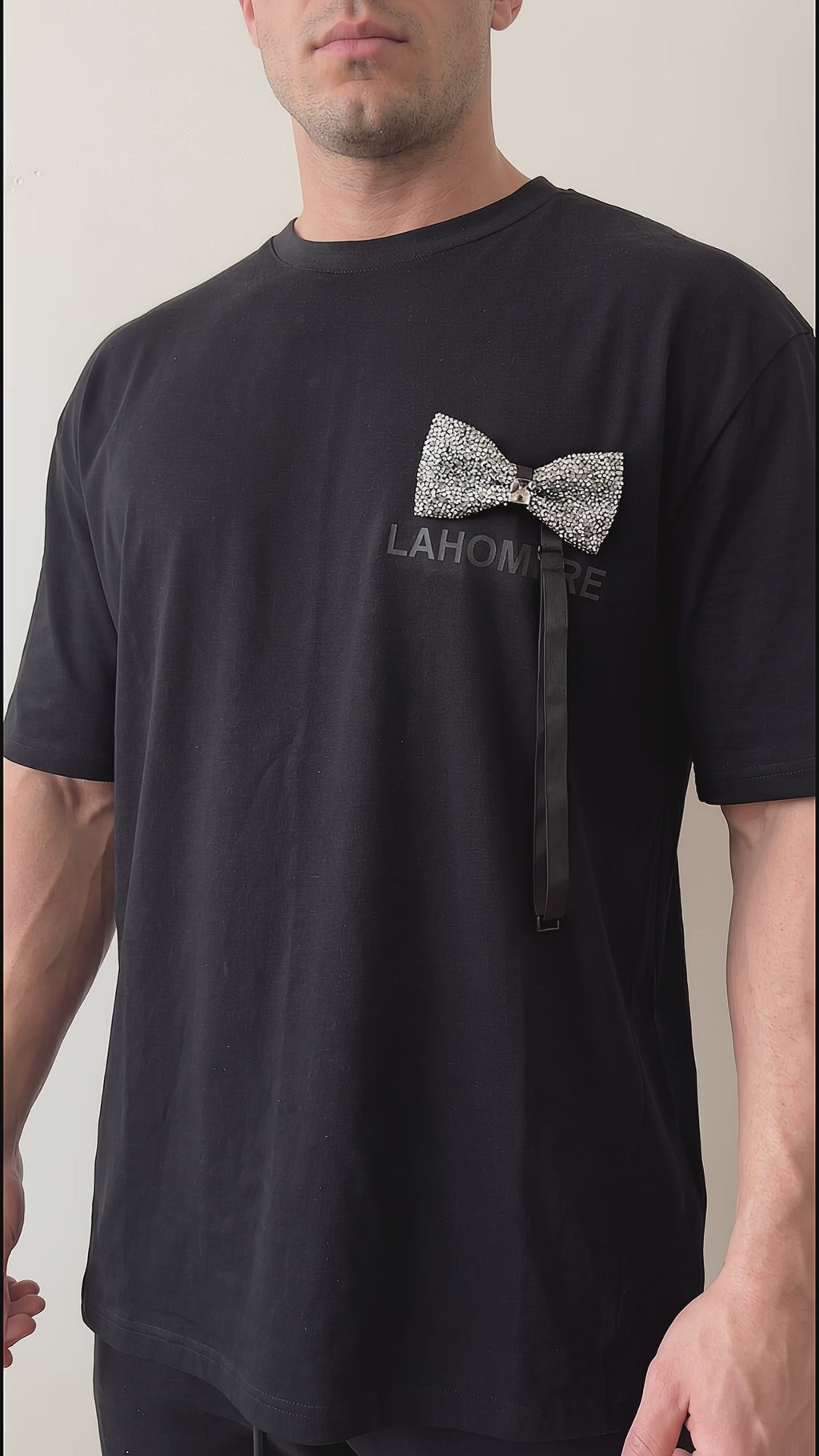 LAHOMBRE Crystal Fly Oversized T-Shirt