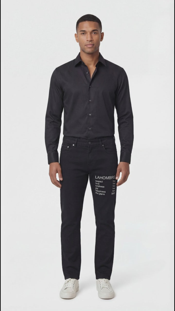 LAHOMBRE Statement Black Denim